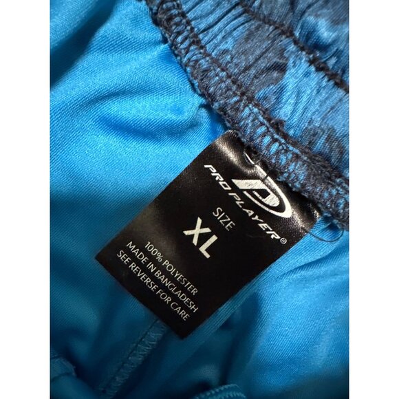 Pro Player XL Blue & Black Camouflage Athletic Shorts - Picture 3 of 5